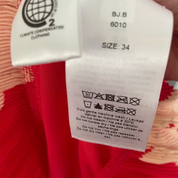 Ganni tiered floral-print plisse’ chiffon midi dress - Picture 9 of 11